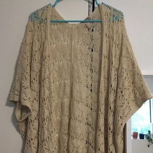 Fringe Open-Front Cardigan